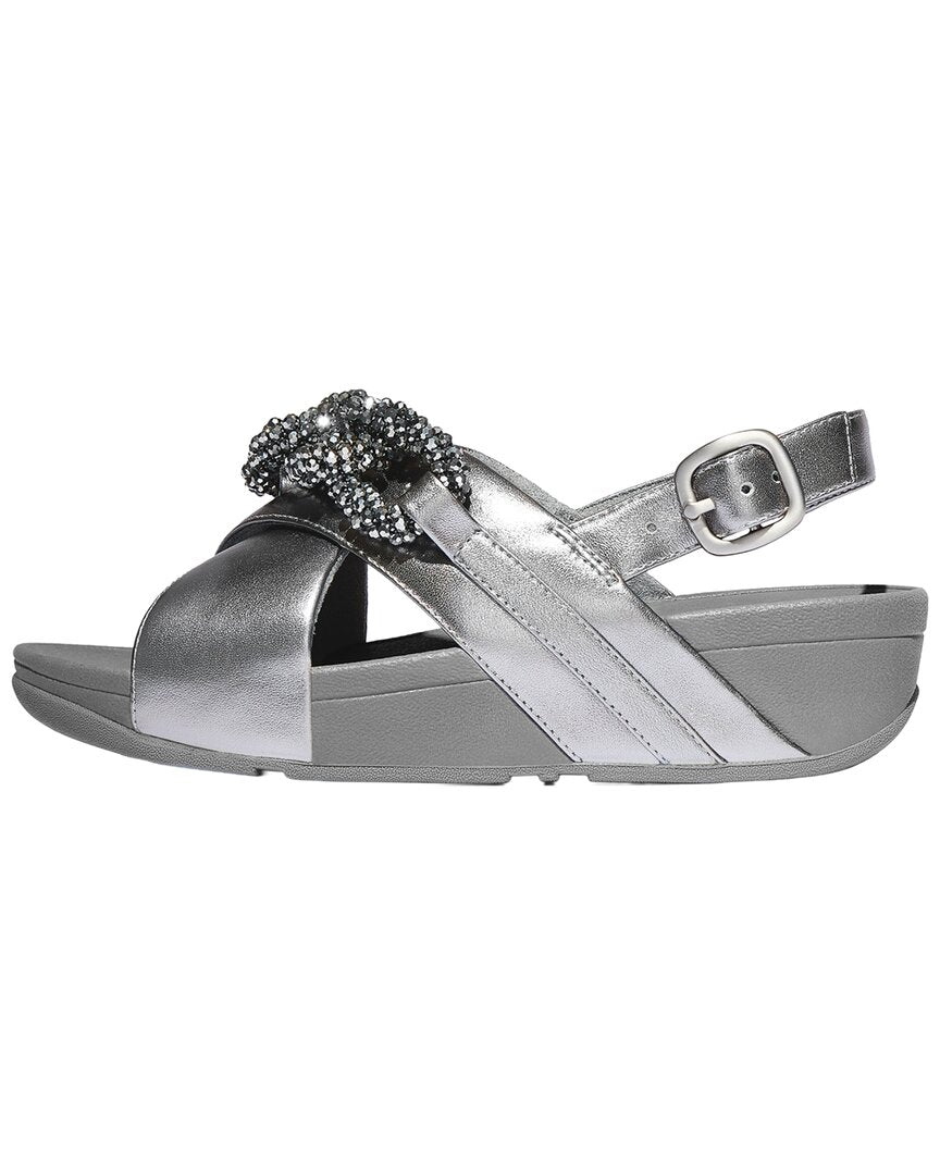 Fitflop Lulu Beaded Chain Leather Back Strap Sandal