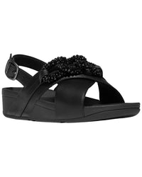 Fitflop Lulu Beaded Chain Leather Back Strap Sandal