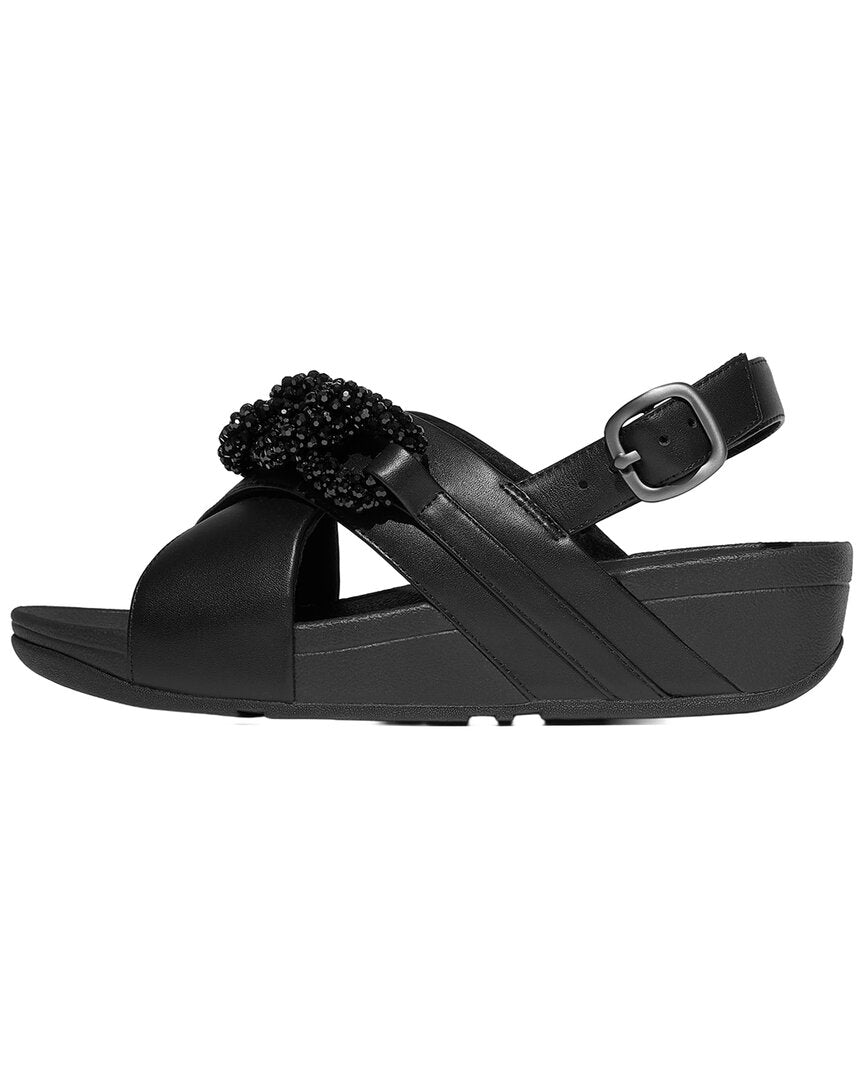 Fitflop Lulu Beaded Chain Leather Back Strap Sandal