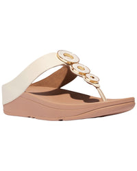 Fitflop Fino Resin Hoop Leather Toe Post Sandal