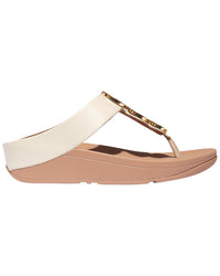 Fitflop Fino Resin Hoop Leather Toe Post Sandal
