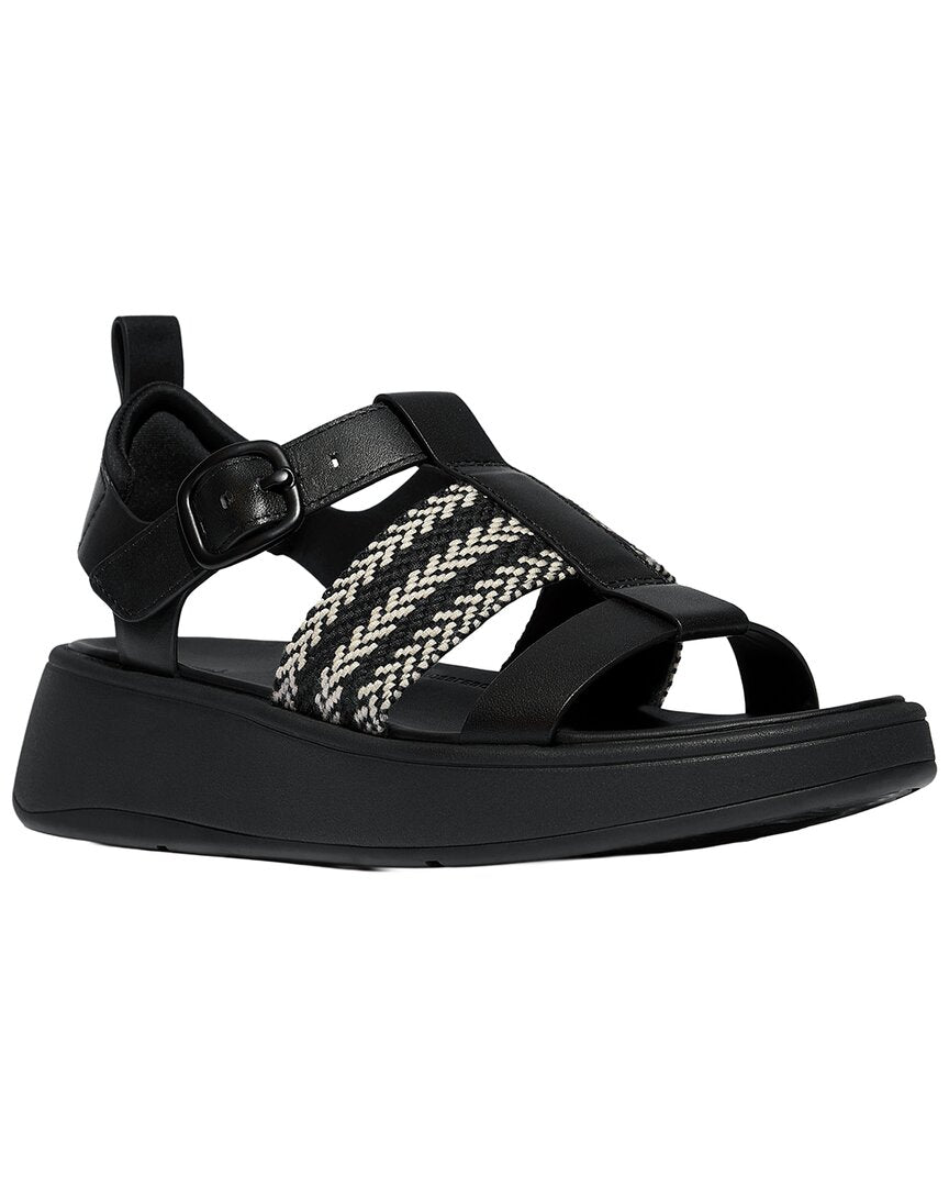 Fitflop F-Mode V Weave/Leather Fisherman Sandal