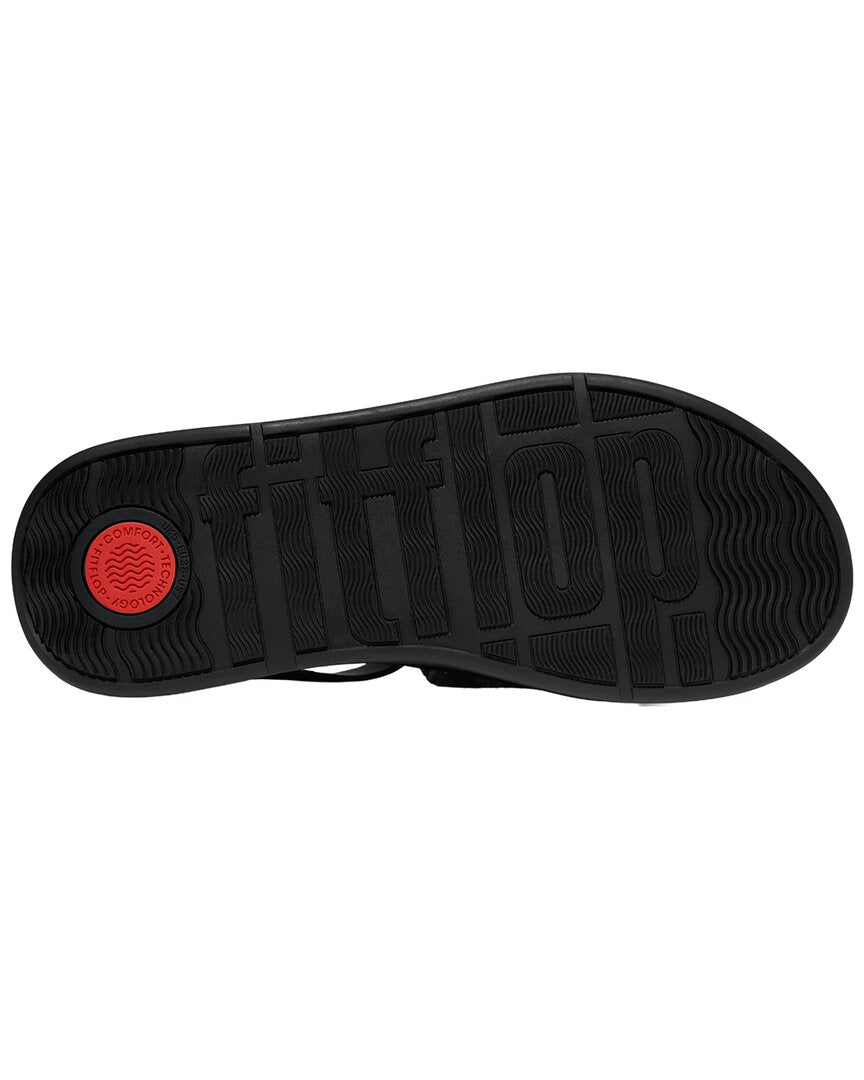 Fitflop F-Mode V Weave/Leather Fisherman Sandal
