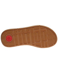 Fitflop F-Mode Espadrille Leather Flatform Cross Slide