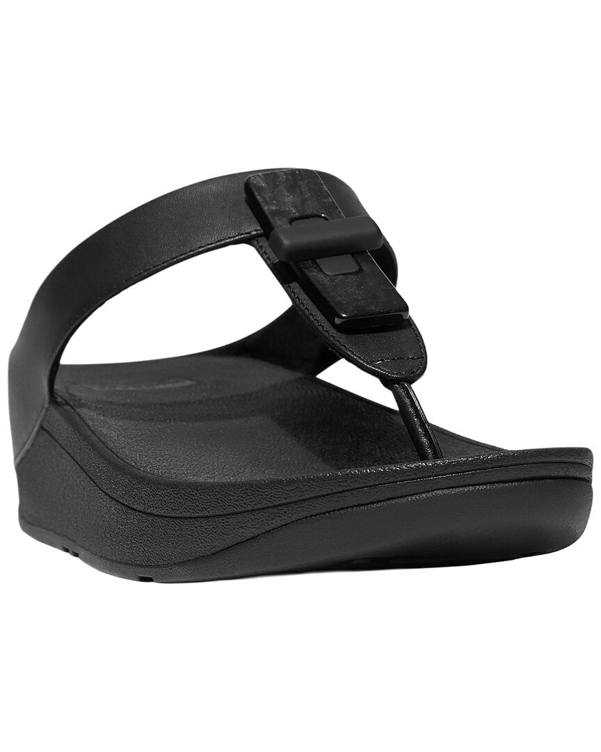 Fitflop Fino Resin Lock Leather Toe Post Sandal