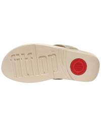 Fitflop Lulu Padded Knot Metallic Leather Toe Post Sandal