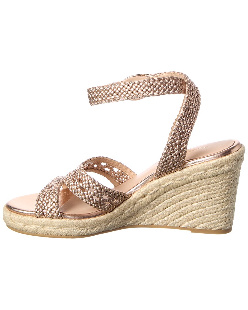 Stuart Weitzman Briar Leather Espadrille Wedge