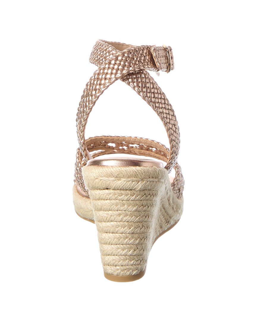 Stuart Weitzman Briar Leather Espadrille Wedge