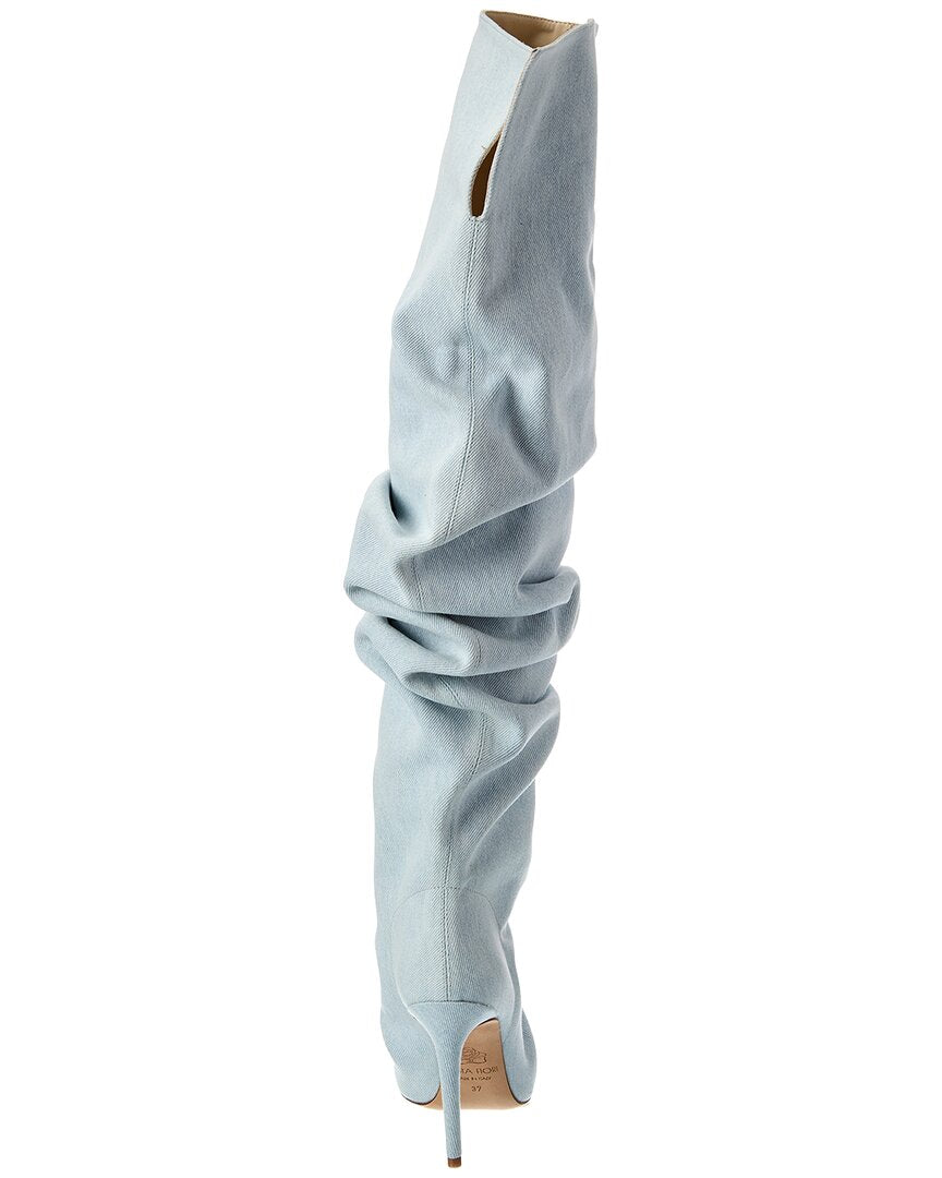 Prota Fiori Prota Fiori Primavera Denim Over-The-Knee Boot