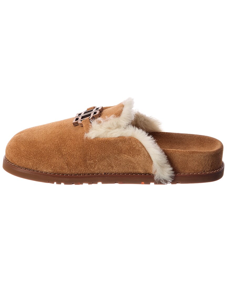 SIMKHAI Simkhai Mila Suede & Shearling Slipper