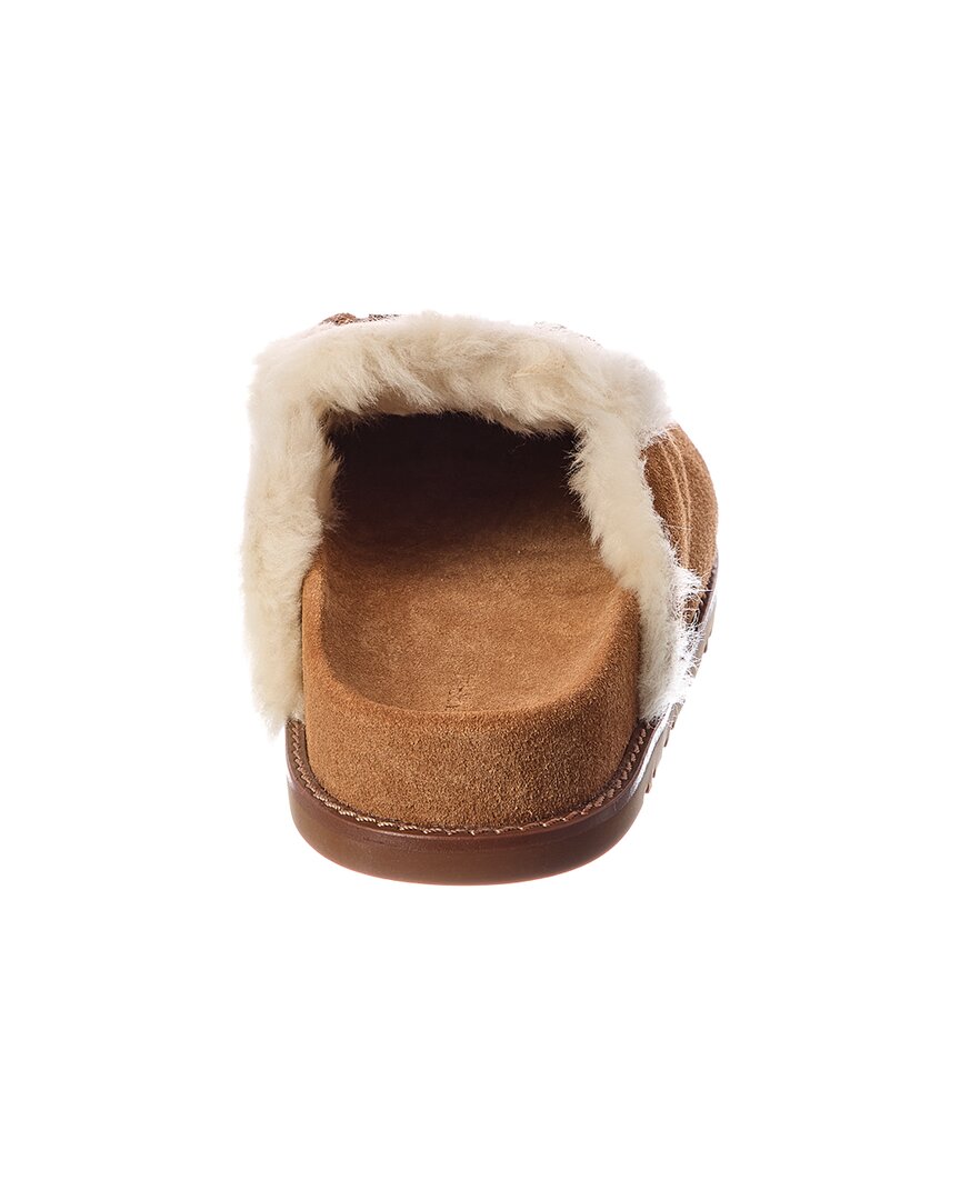 SIMKHAI Simkhai Mila Suede & Shearling Slipper