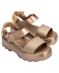 Melissa Shoes Melissa Shoes Kick Off Metallic Platform Sandal