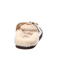 ODISSI Odissi Leather & Shearling Sandal
