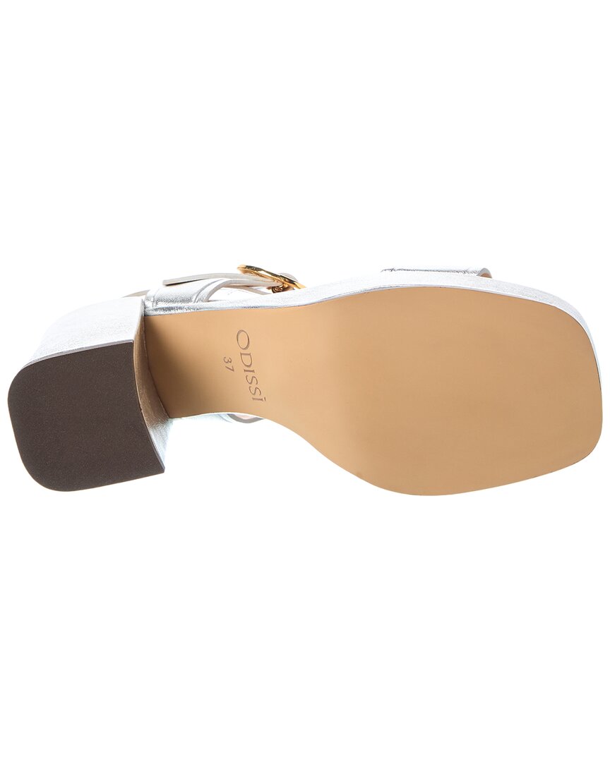 ODISSI Odissi Leather Slingback Platform Sandal