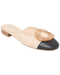Jack Rogers Jack Rogers Tinsley Mule Raffia & Leather Mule