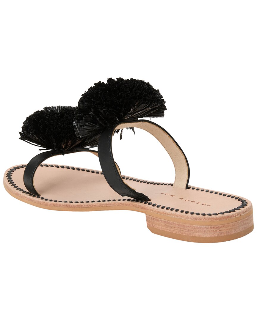 Jack Rogers Jack Rogers Daffodil Raffia & Leather Sandal