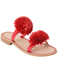 Jack Rogers Jack Rogers Daffodil Raffia & Leather Sandal