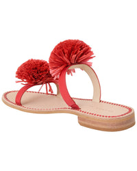 Jack Rogers Jack Rogers Daffodil Raffia & Leather Sandal