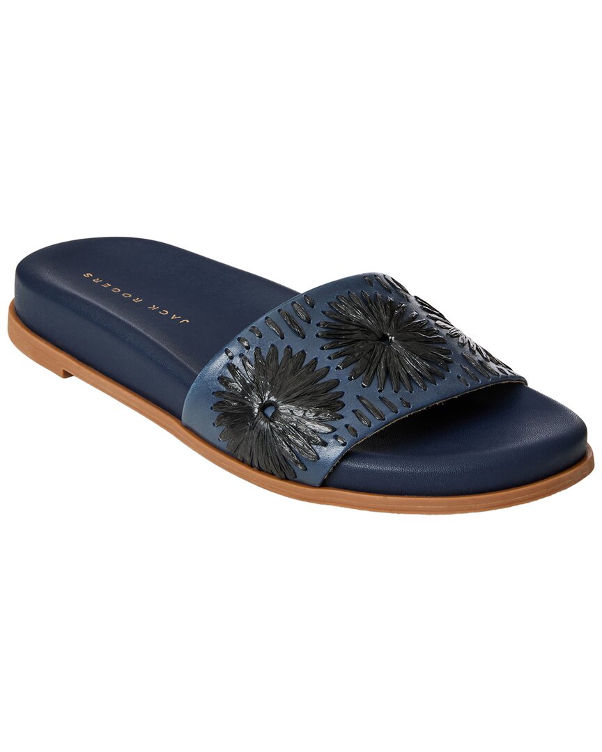 Jack Rogers Jack Rogers Somerset Raffia & Leather Sandal