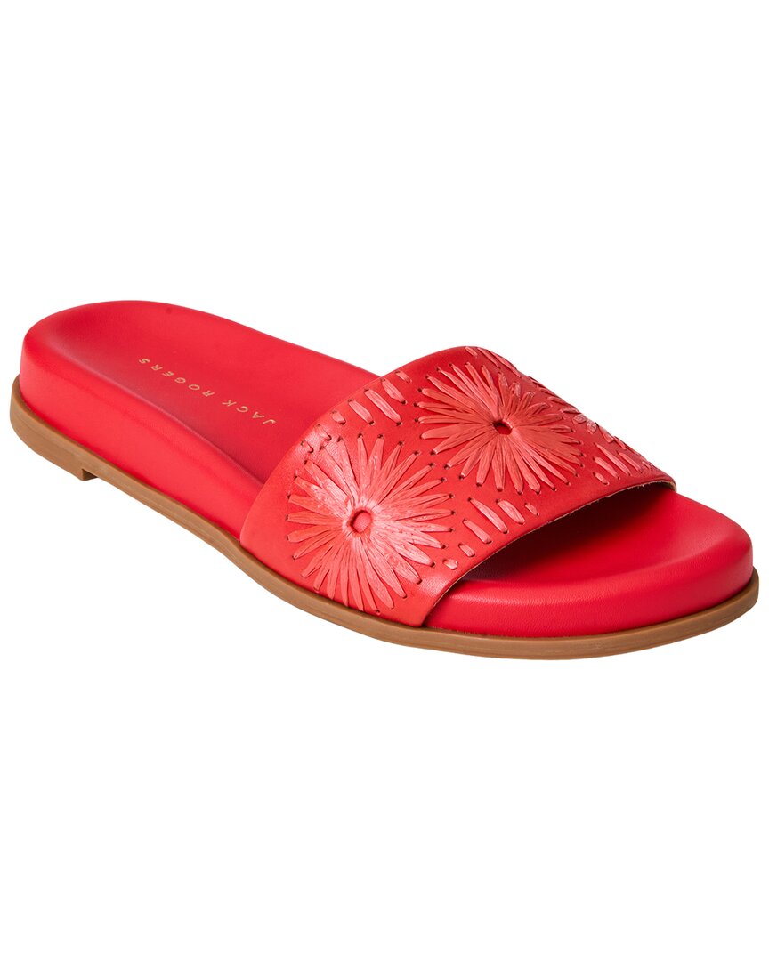 Jack Rogers Jack Rogers Somerset Raffia & Leather Sandal