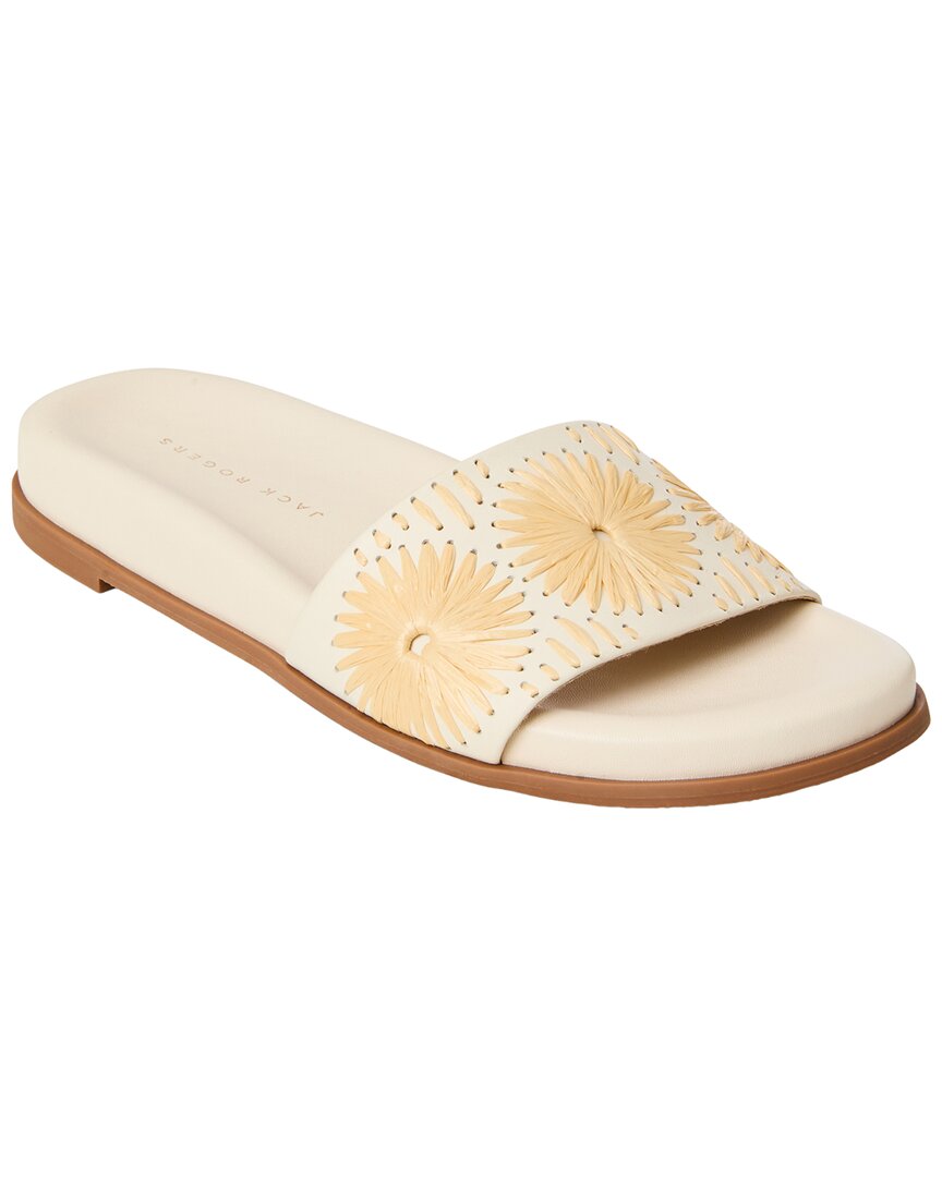 Jack Rogers Jack Rogers Somerset Raffia & Leather Sandal