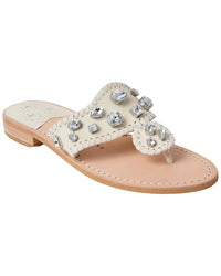 Jack Rogers Jack Rogers Jacks Jeweled Leather Sandal