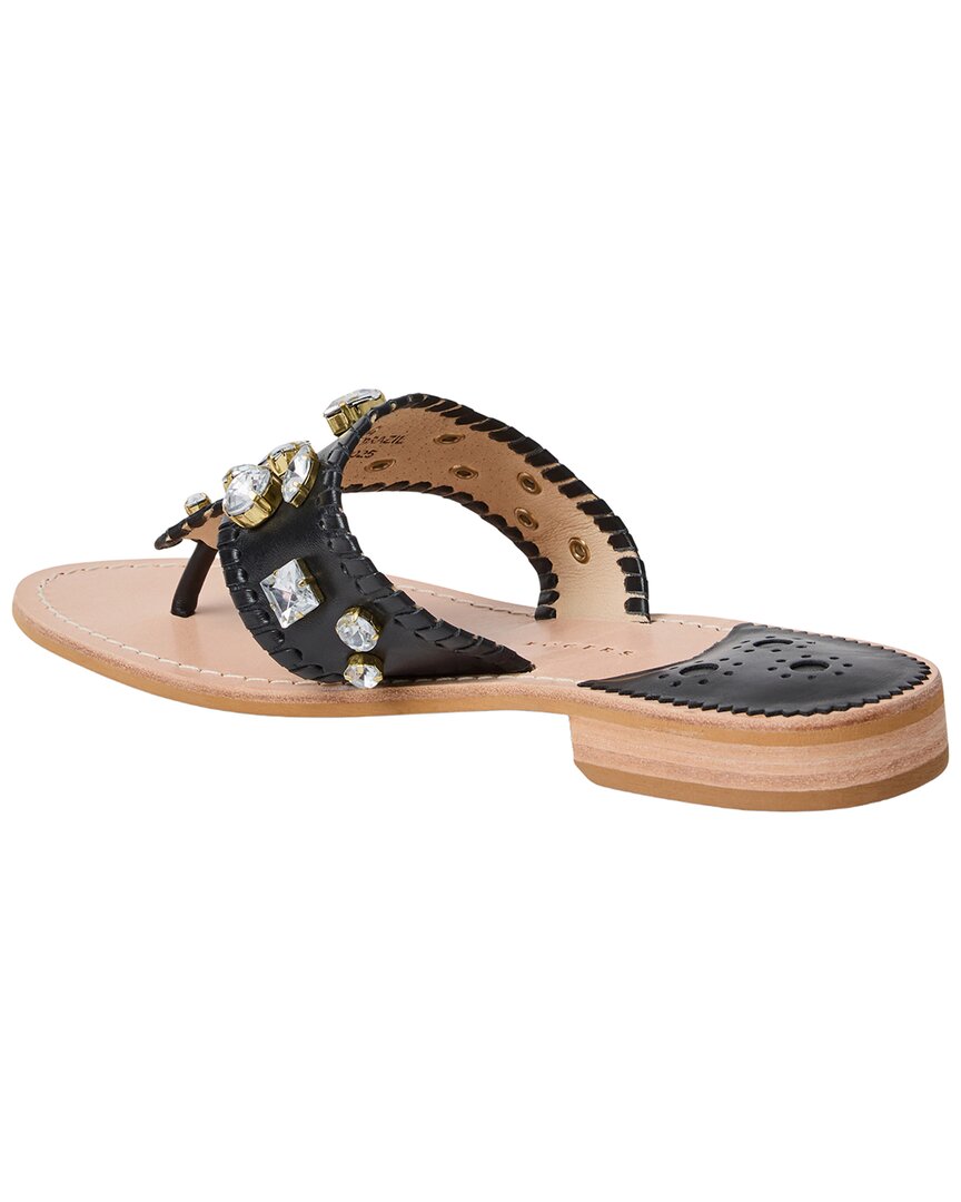 Jack Rogers Jack Rogers Jacks Jeweled Leather Sandal