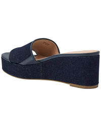 Jack Rogers Jack Rogers Bay Mid-Wedge Denim Sandal