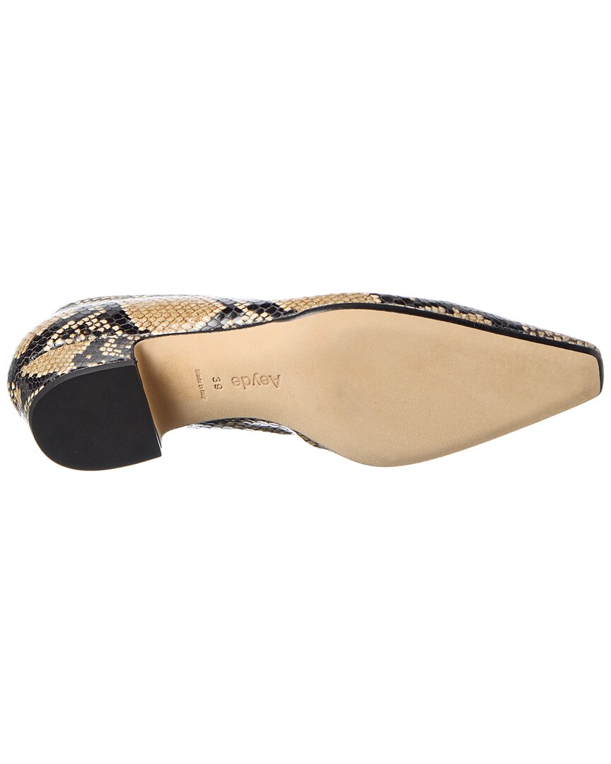 Aeyde Rory Snake-Embossed Pump