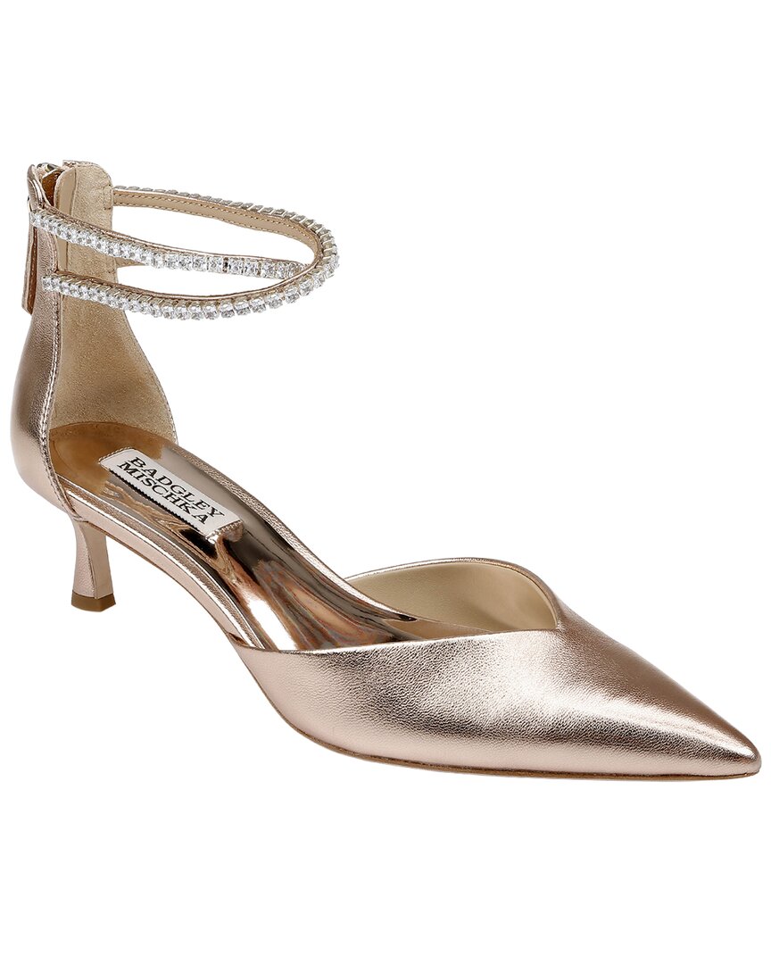Badgley Mischka Lilibeth Leather Pump