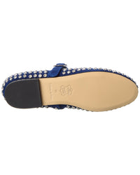 Tiffany & Fred Paris Bedazzled Suede Flat
