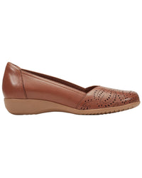 Rockport Rockport Rozie Leather Ballet Wedge