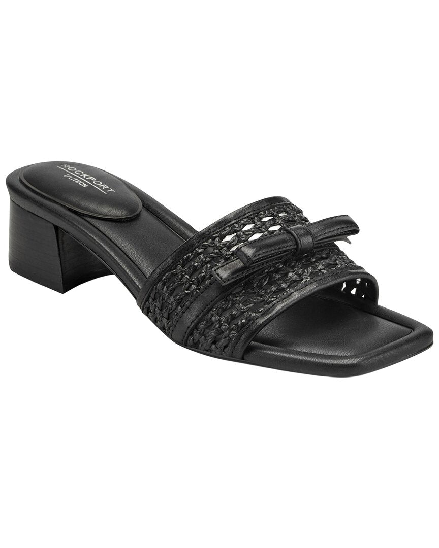 Rockport Rockport Clarice 2 Raffia & Leather Sandal