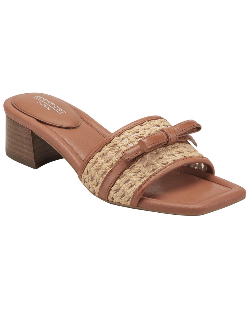 Rockport Rockport Clarice 2 Raffia & Leather Sandal