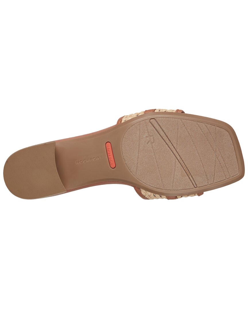 Rockport Rockport Clarice 2 Raffia & Leather Sandal