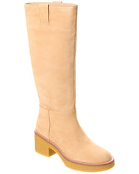Stuart Weitzman Montana Slouch Suede Boot Brown Multi