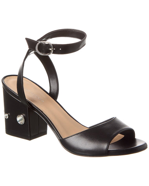 Stuart Weitzman Allshine Block 75 Leather Sandal – Bluefly