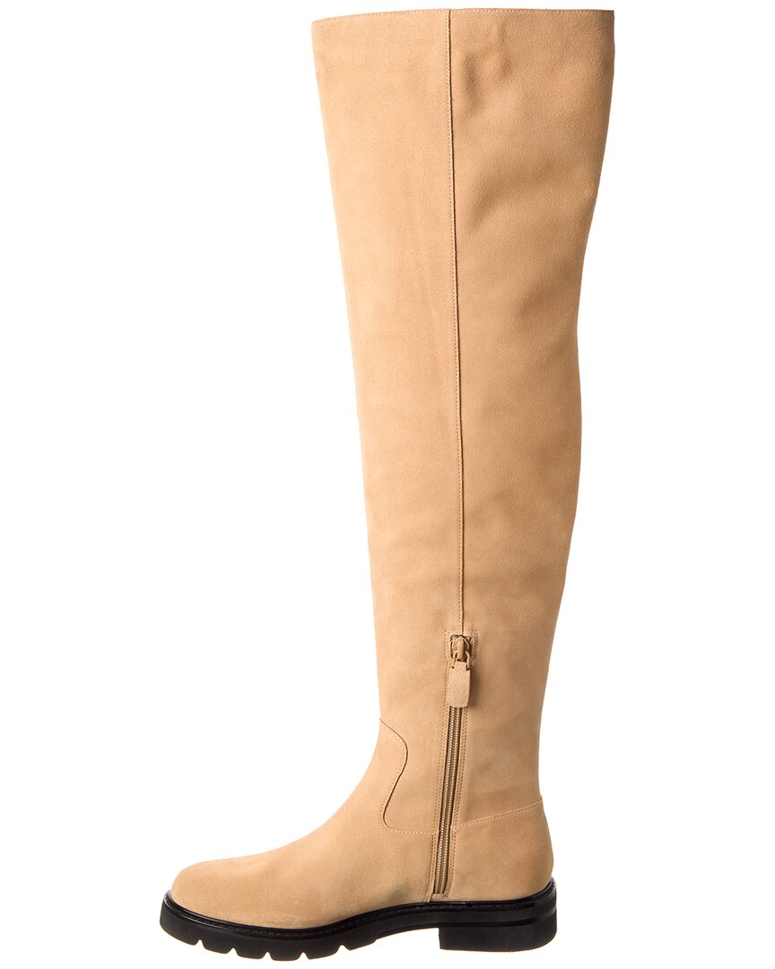Stuart Weitzman Chicago Lug Suede Over-The-Knee Boot