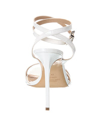Michael Kors Collection Chrissy Runway Croc-Embossed Leather Sandal