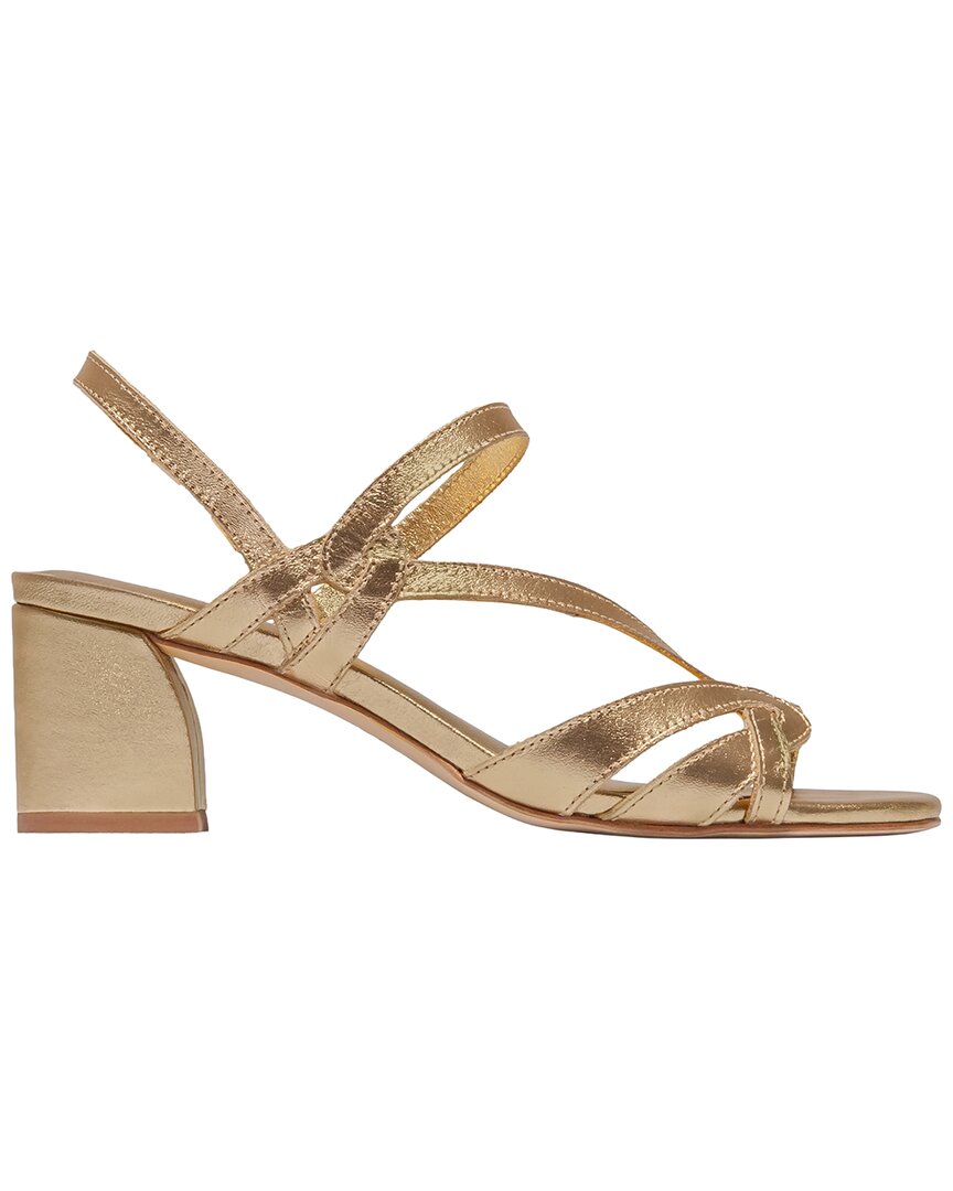 Bernardo Gyoda Leather Mid Heel Sandal