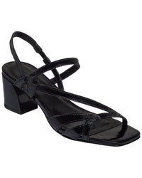 Bernardo Bernardo Gyoda Patent Mid Heel Sandal
