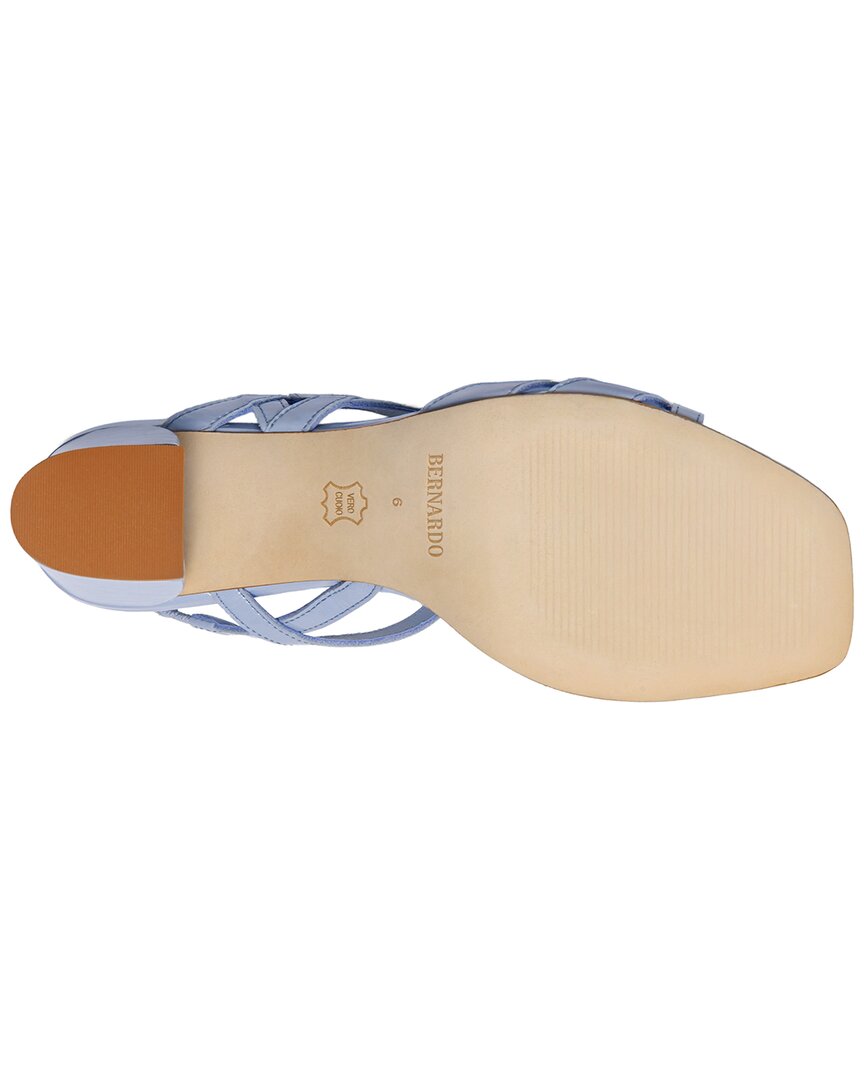 Bernardo Bernardo Gyoda Patent Mid Heel Sandal