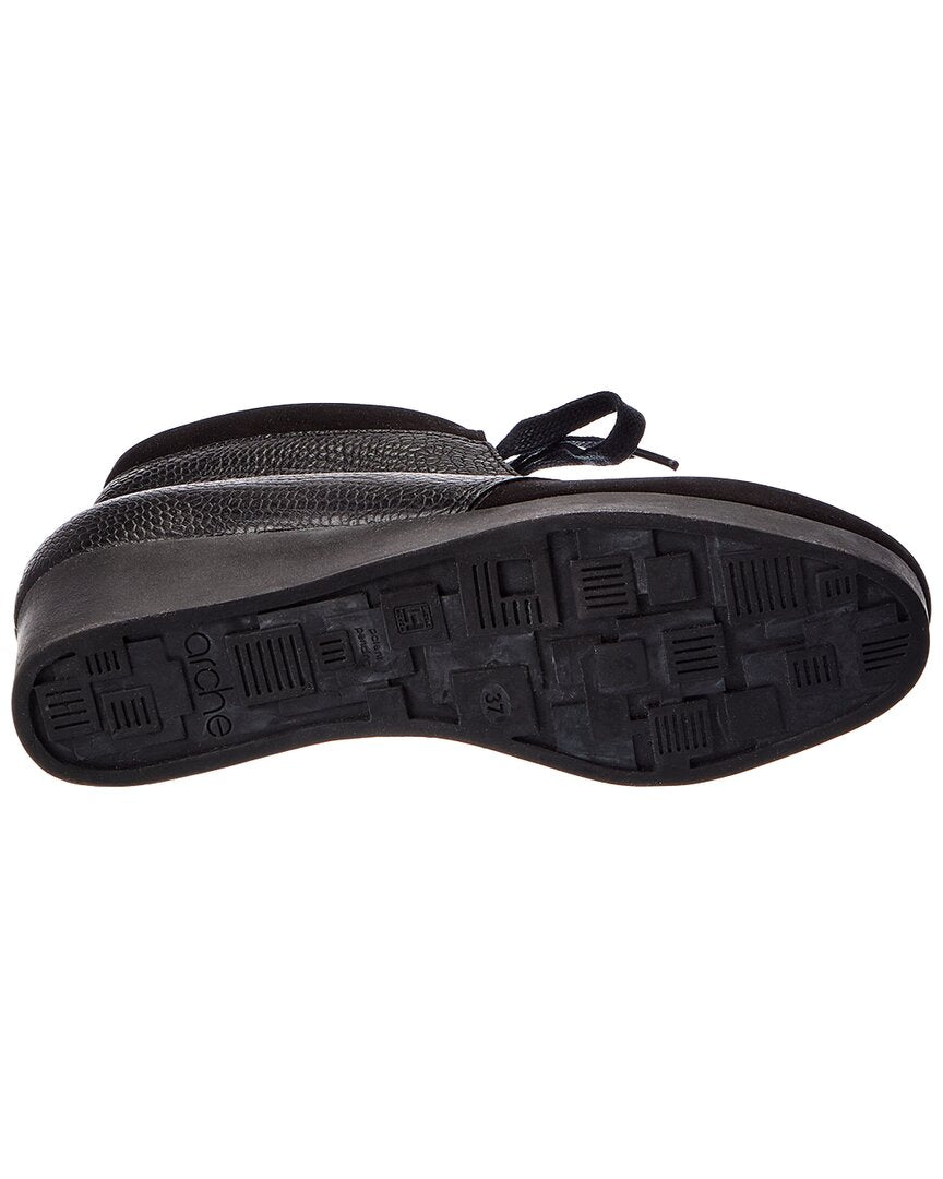 Arche Arche Hablo Leather Wedge Bootie