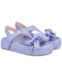 Agl Jane Ribbon Leather Sandal Purple
