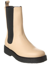 Staud Palamino Leather Boot Brown Multi