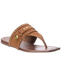 Schutz Aria Suede Thong Flat