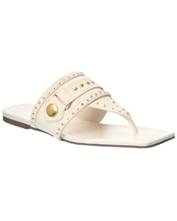 Schutz Aria Leather Thong Flat