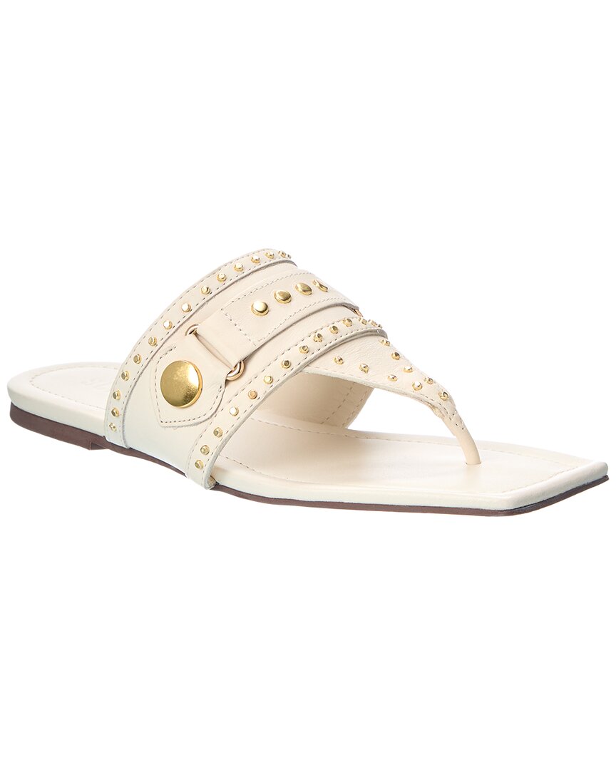 Schutz Aria Leather Thong Flat
