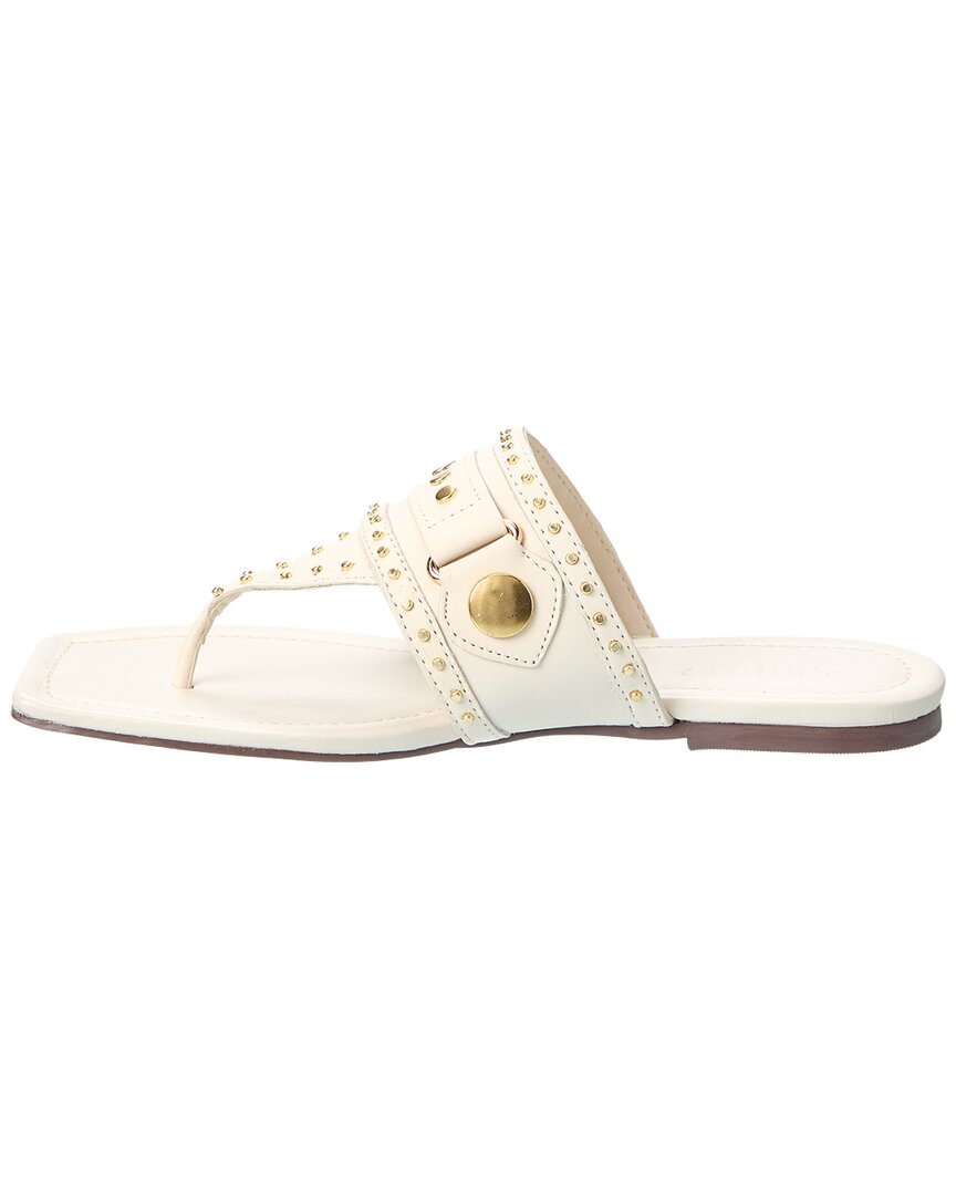 Schutz Aria Leather Thong Flat