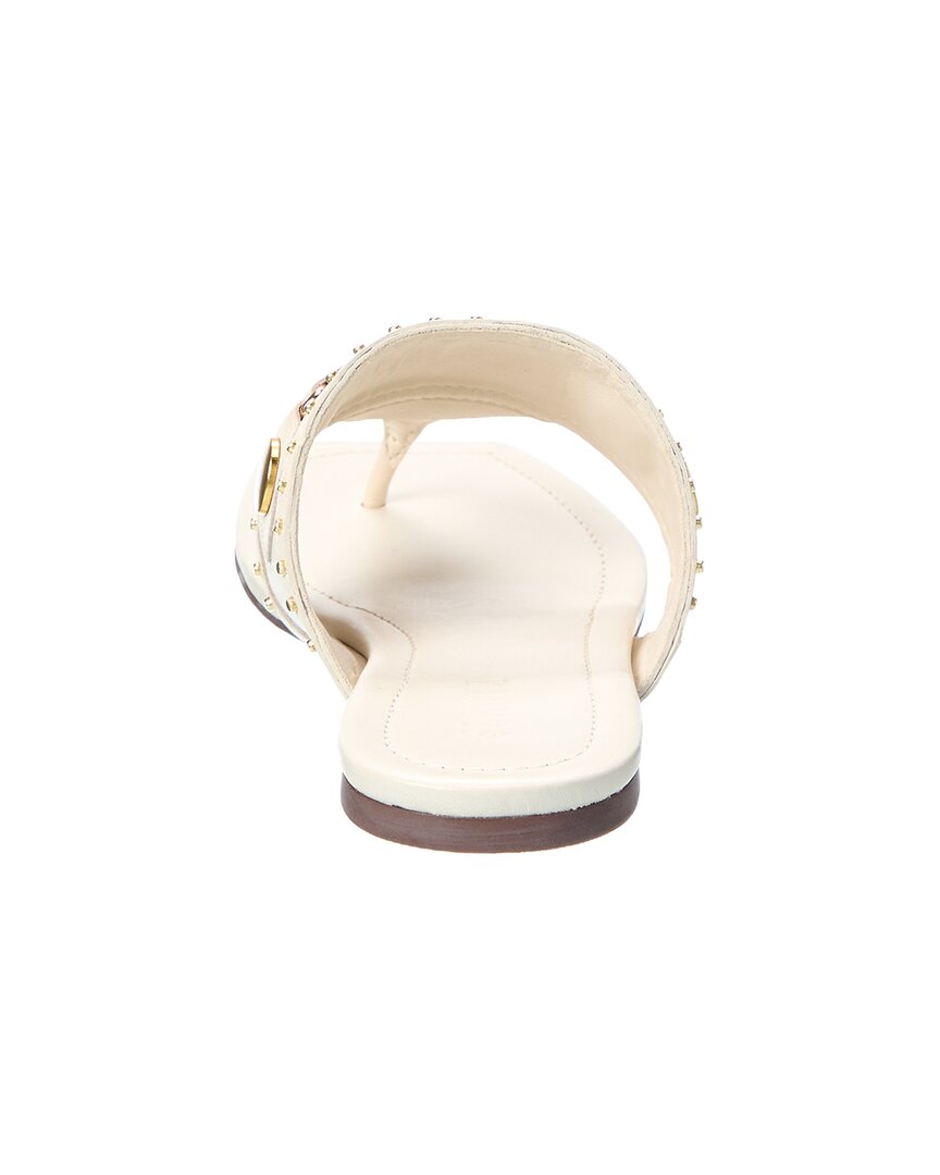 Schutz Aria Leather Thong Flat